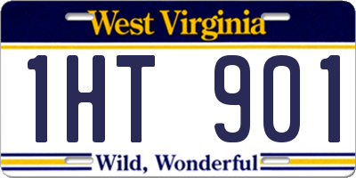 WV license plate 1HT901