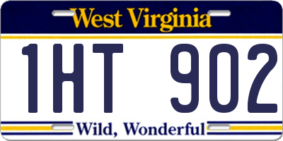 WV license plate 1HT902