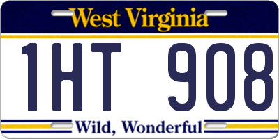 WV license plate 1HT908