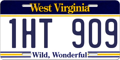 WV license plate 1HT909