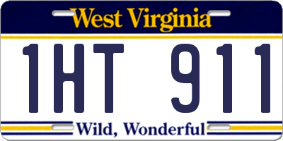 WV license plate 1HT911