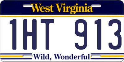 WV license plate 1HT913