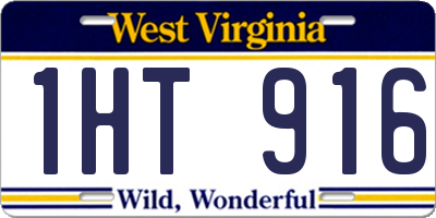 WV license plate 1HT916