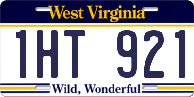 WV license plate 1HT921