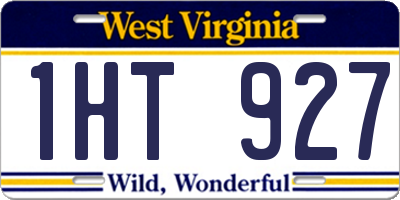 WV license plate 1HT927