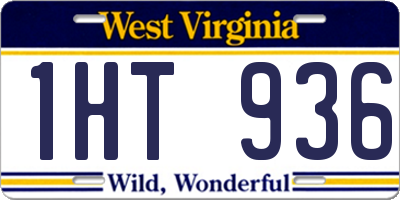 WV license plate 1HT936