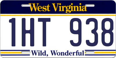 WV license plate 1HT938