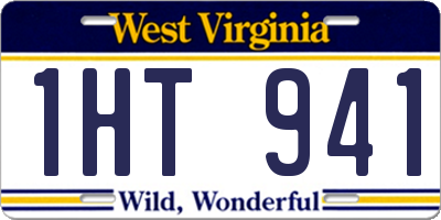 WV license plate 1HT941