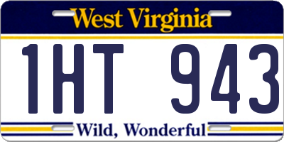 WV license plate 1HT943