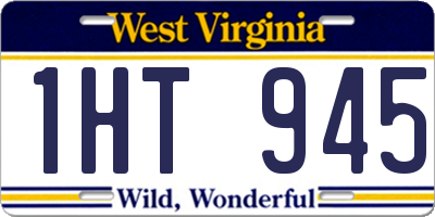 WV license plate 1HT945