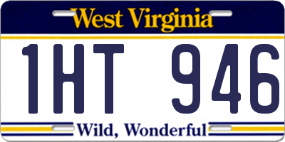WV license plate 1HT946
