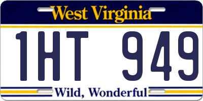 WV license plate 1HT949