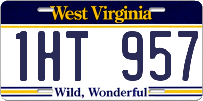 WV license plate 1HT957