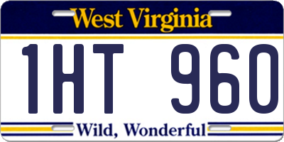 WV license plate 1HT960