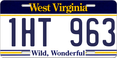 WV license plate 1HT963