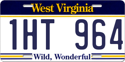 WV license plate 1HT964