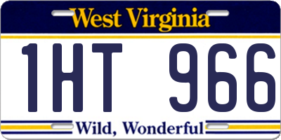 WV license plate 1HT966