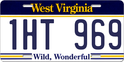 WV license plate 1HT969