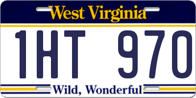 WV license plate 1HT970