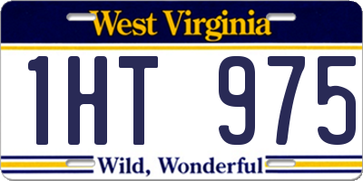 WV license plate 1HT975