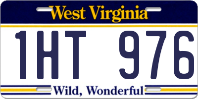 WV license plate 1HT976