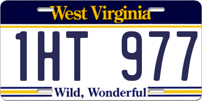 WV license plate 1HT977