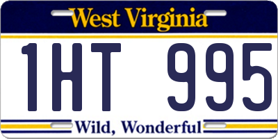 WV license plate 1HT995