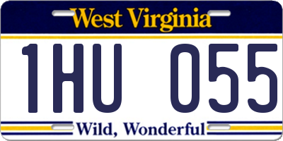 WV license plate 1HU055