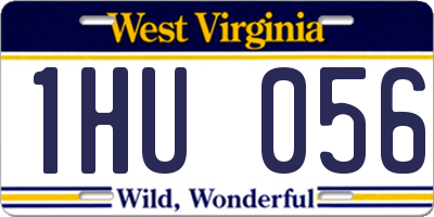 WV license plate 1HU056