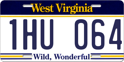 WV license plate 1HU064