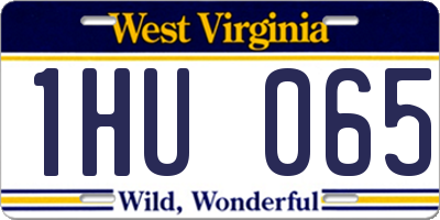 WV license plate 1HU065