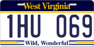 WV license plate 1HU069