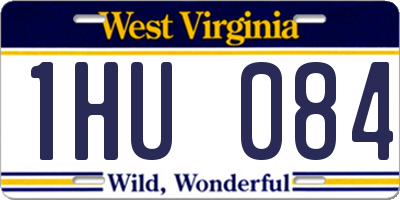 WV license plate 1HU084