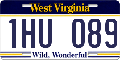 WV license plate 1HU089