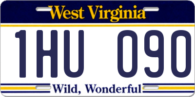 WV license plate 1HU090