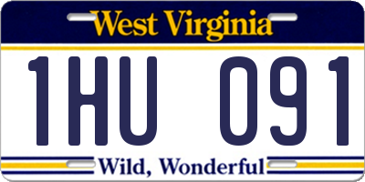 WV license plate 1HU091