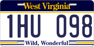 WV license plate 1HU098