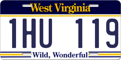 WV license plate 1HU119