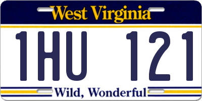 WV license plate 1HU121