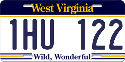 WV license plate 1HU122