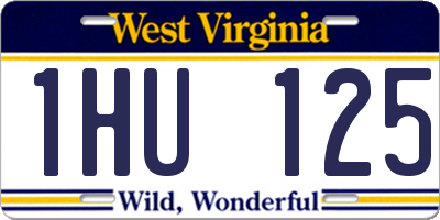 WV license plate 1HU125