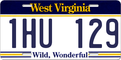 WV license plate 1HU129