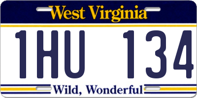 WV license plate 1HU134