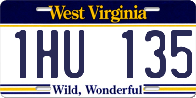 WV license plate 1HU135