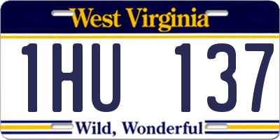 WV license plate 1HU137