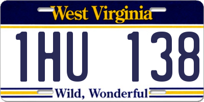 WV license plate 1HU138