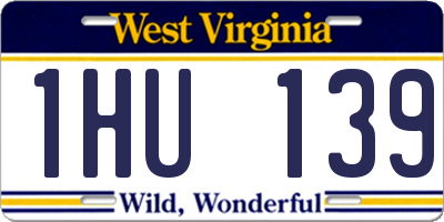 WV license plate 1HU139