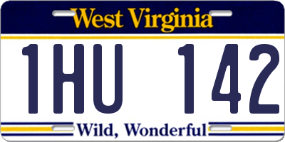 WV license plate 1HU142
