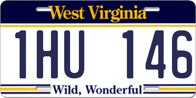 WV license plate 1HU146
