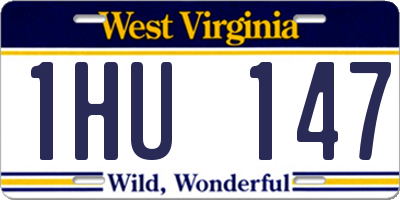 WV license plate 1HU147